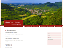 Tablet Screenshot of gasthaus-loewen.net