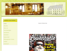 Tablet Screenshot of gasthaus-loewen.de